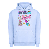 Pigment Grape Ice birthday girl 8 Urban Hoodie - BundleAndBundleShop