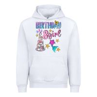 White birthday girl 8 Urban Hoodie - BundleAndBundleShop