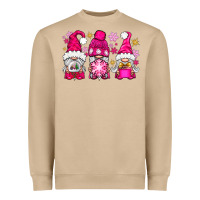 Mushroom Pink Christmas winter gnomes Heavyweight Sweatshirt - NancyCooperArtShop