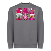 Storm Pink Christmas winter gnomes Heavyweight Sweatshirt - NancyCooperArtShop