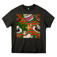 Asphalt christmas cake seamless pattern Heavy Core Tee - BundleAndBundleShop