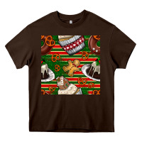 Chocolate Brown christmas cake seamless pattern Heavy Core Tee - BundleAndBundleShop