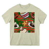 Mossy christmas cake seamless pattern Heavy Core Tee - BundleAndBundleShop