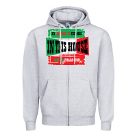 Heather Grey MY HUSBAND IS THE BOSS IN THIS HOUSE SAID NO ITALIAN EVER Zipper Hoodie - Bettercallsaul