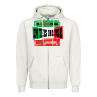 Oatmeal Heather MY HUSBAND IS THE BOSS IN THIS HOUSE SAID NO ITALIAN EVER Zipper Hoodie - Bettercallsaul