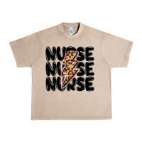 French Oak nurse lightning bolt Urban Heavy Tee - MaliasSmallBusiness