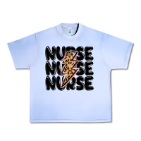 Grape Ice nurse lightning bolt Urban Heavy Tee - MaliasSmallBusiness