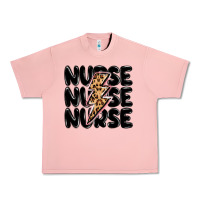 Salmon nurse lightning bolt Urban Heavy Tee - MaliasSmallBusiness
