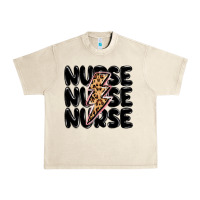 Sandshell nurse lightning bolt Urban Heavy Tee - MaliasSmallBusiness