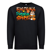 Black football pumpkin spice Premium Sweatshirt - CowGirlArtShop