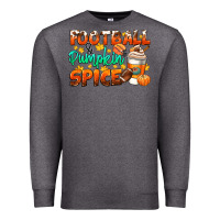 Charcoal Heather football pumpkin spice Premium Sweatshirt - CowGirlArtShop