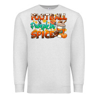 Oatmeal Heather football pumpkin spice Premium Sweatshirt - CowGirlArtShop