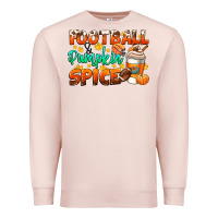 Pale Pink football pumpkin spice Premium Sweatshirt - CowGirlArtShop