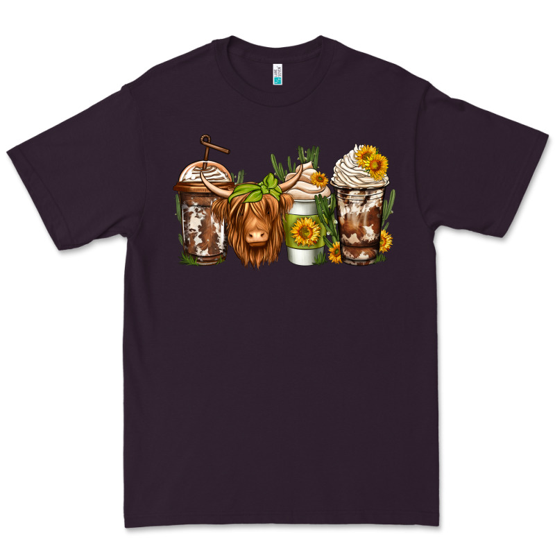 Longhaired Cow Coffee Premium Tee by Jasminsmagicworld | Teevron