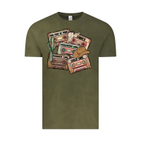 Vintage Olive 90s country cassette tapes Vintage Tee - MaliasSmallBusiness