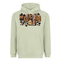 Matcha melanin with leopard Heavyweight Hoodie - CowGirlArtShop