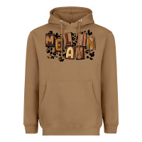 Toasted Coconut melanin with leopard Heavyweight Hoodie - CowGirlArtShop