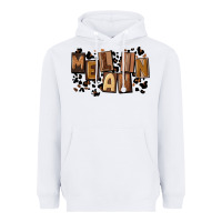 White melanin with leopard Heavyweight Hoodie - CowGirlArtShop