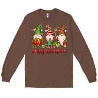 Chestnut merry christmas gnomes Long Sleeve Tee - MaliasSmallBusiness
