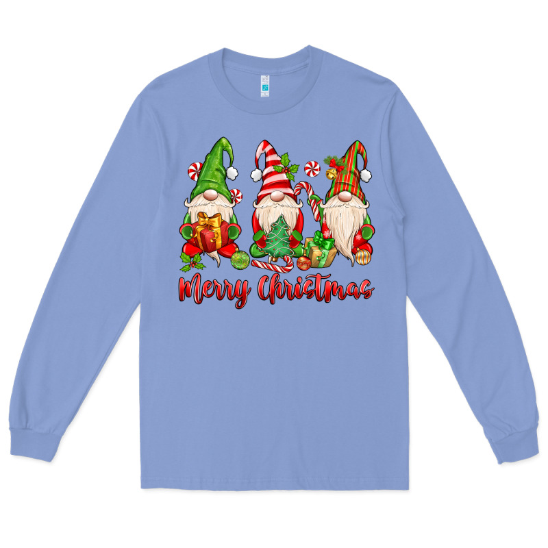 Merry Christmas Gnomes Long Sleeve Tee by MaliasSmallBusiness | Teevron