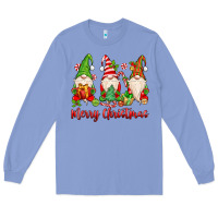Colony Blue merry christmas gnomes Long Sleeve Tee - MaliasSmallBusiness