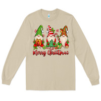 Mushroom merry christmas gnomes Long Sleeve Tee - MaliasSmallBusiness