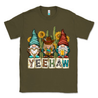 Army Green yeehaw with gnomies Classic Tee - NancyCooperArtShop