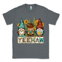 Charcoal Heather yeehaw with gnomies Classic Tee - NancyCooperArtShop