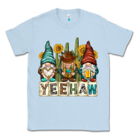Dusty Blue yeehaw with gnomies Classic Tee - NancyCooperArtShop