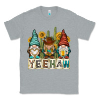 Heather Grey yeehaw with gnomies Classic Tee - NancyCooperArtShop