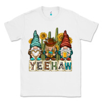 White yeehaw with gnomies Classic Tee - NancyCooperArtShop