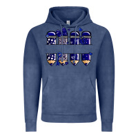 Vintage Denim valentine's day school pencils navy blue Vintage Hoodie - MaliasSmallBusiness