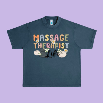 Massage Therapist Life Urban Heavy Tee Designed By Maliassmallbusiness