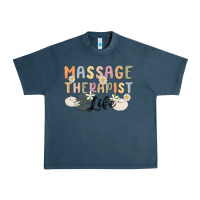 Midnight Navy massage therapist life Urban Heavy Tee - MaliasSmallBusiness