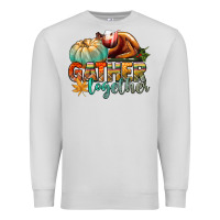 Dove Grey gather together Premium Sweatshirt - CowGirlArtShop
