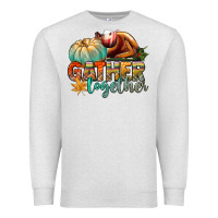 Oatmeal Heather gather together Premium Sweatshirt - CowGirlArtShop