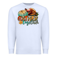White gather together Premium Sweatshirt - CowGirlArtShop