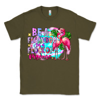 Army Green bea flamingo in a flock of pigeons Classic Tee - CowhideDigitalArt