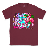 Burgundy bea flamingo in a flock of pigeons Classic Tee - CowhideDigitalArt