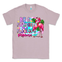 Lilac bea flamingo in a flock of pigeons Classic Tee - CowhideDigitalArt