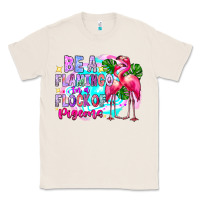 Natural bea flamingo in a flock of pigeons Classic Tee - CowhideDigitalArt