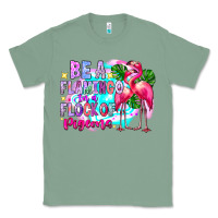 Sage bea flamingo in a flock of pigeons Classic Tee - CowhideDigitalArt