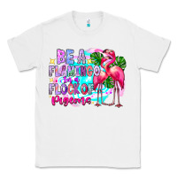 White bea flamingo in a flock of pigeons Classic Tee - CowhideDigitalArt