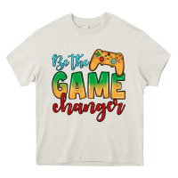 Cream Be the game changer Heavy Core Tee - JahusDesignShop