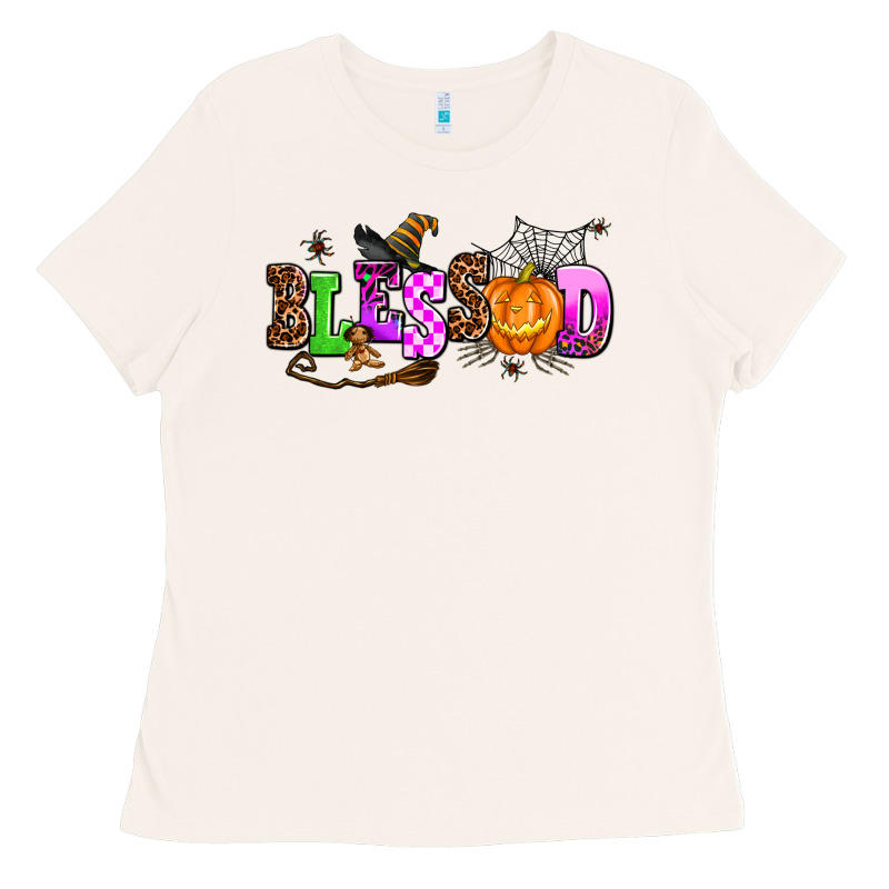 Halloween Blessed Ladies Tee by AdoDesignShop | Teevron