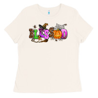 Bone halloween blessed Ladies Tee - AdoDesignShop