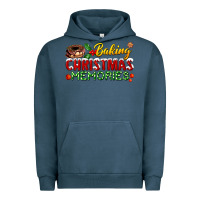 Pigment Midnight Navy baking christmas memories Urban Hoodie - FaDigitalArtStudio