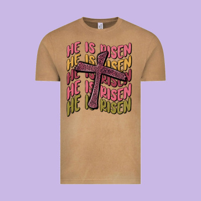 He Is Risen Vintage Tee Designed By Maliassmallbusiness