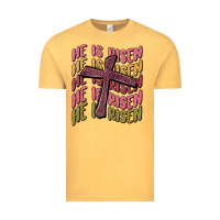 Vintage Mustard he is risen Vintage Tee - MaliasSmallBusiness
