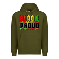 Army Green black and proud Premium Hoodie - CowGirlArtShop